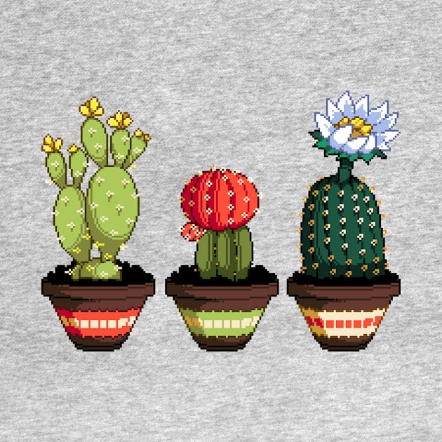 Pixel Cacti by MalevolentMask